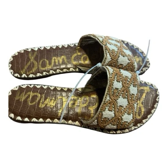 Sam Edelman Tan and Cream Sandals - Picture 3 of 4